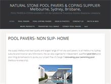 Tablet Screenshot of pool-pavers.com.au